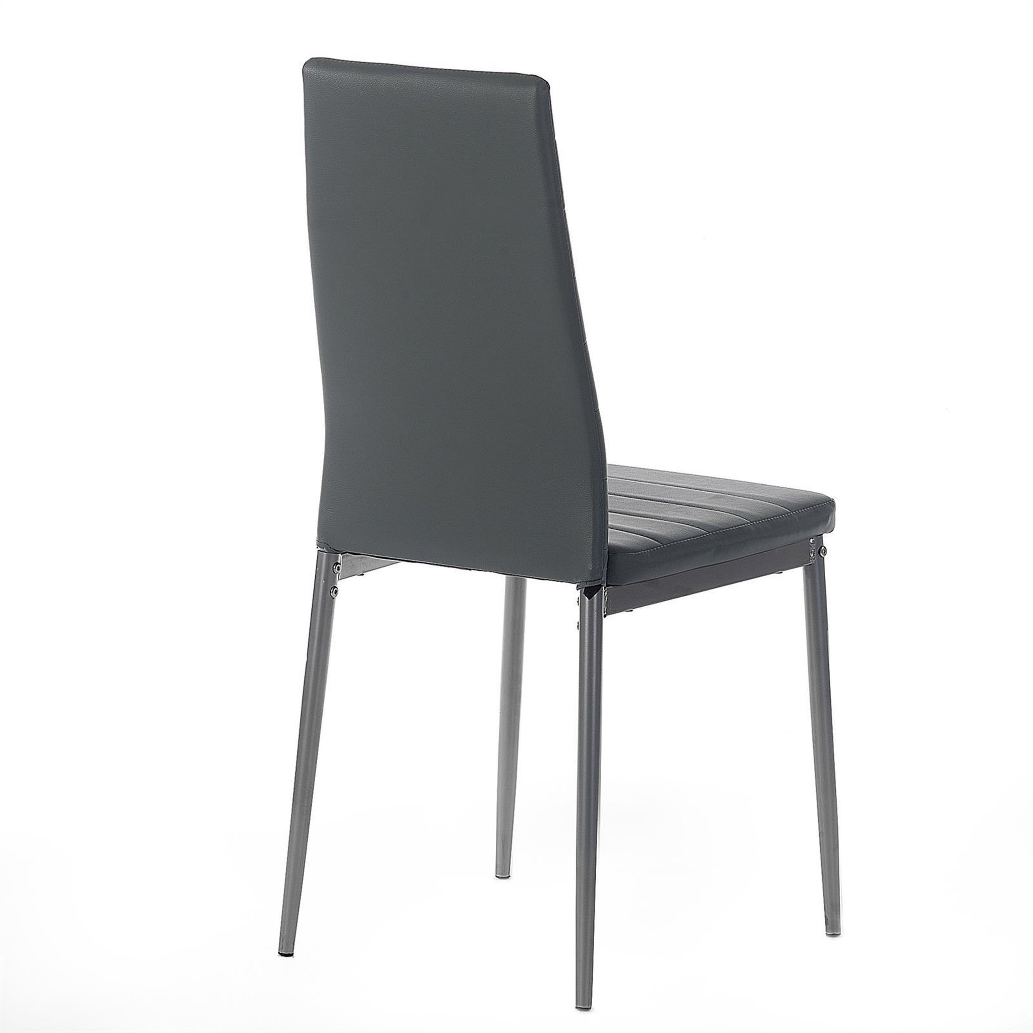 Voir la diapositive 5 : IDIMEX Lot de 4 chaises nathalie, en synthétique