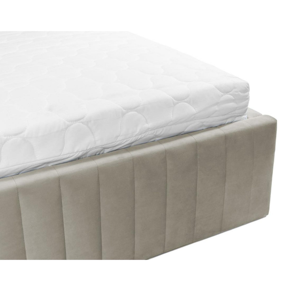 BEST MOBILIER Stuart - lit coffre - 180x200 cm - sommier inclus - en velours