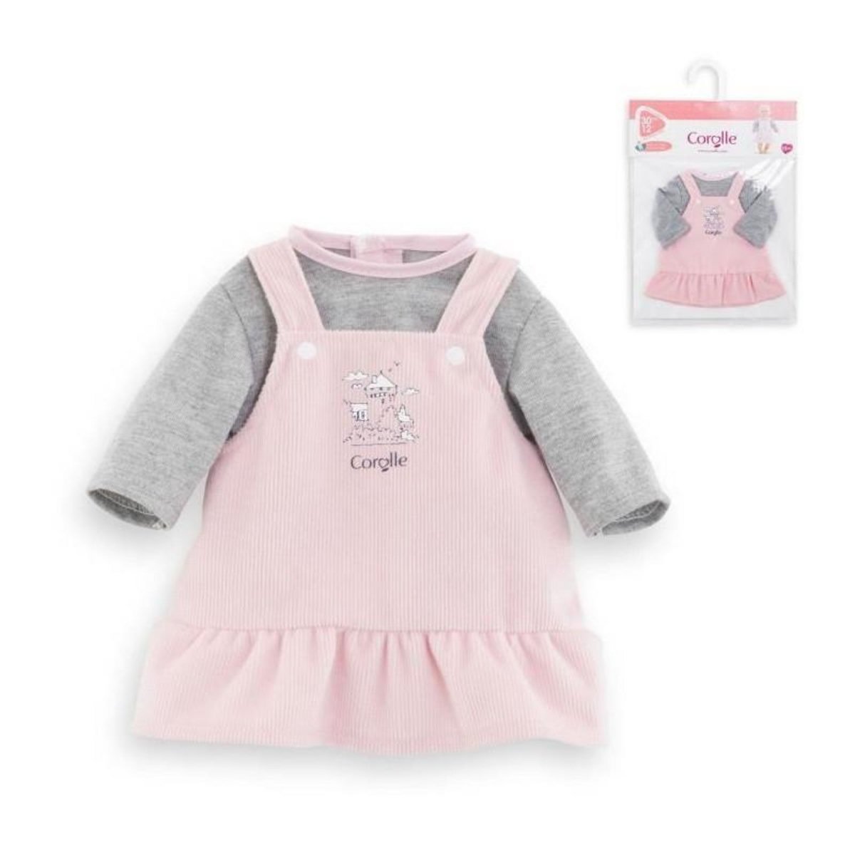 Corolle Robe et T-shirt Bords de Loire pour poupon 30 cm