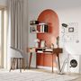 Voir la diapositive 5 : Rendez vous déco Bureau 1 tiroir et 3 niches en bois clair - Moka