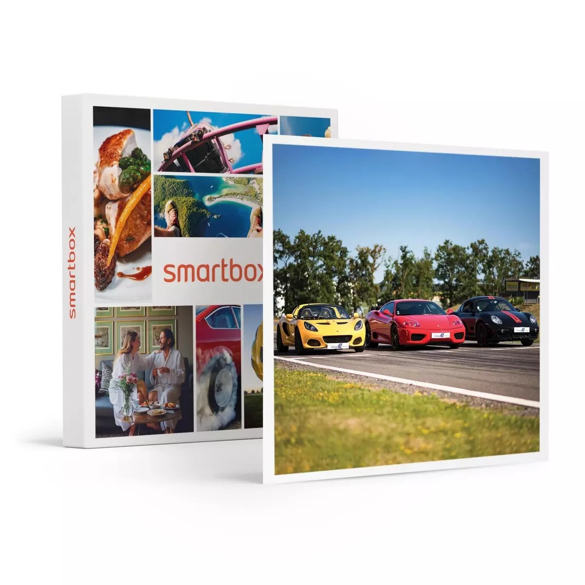Smartbox Séance de 9 tours de pilotage sur circuit à bord de 3 voitures de sport - Coffret Cadeau Sport & Aventure