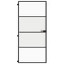 Voir la diapositive 3 : VIDAXL Porte interieure mince noir 93x201,5 cm verre trempe aluminium