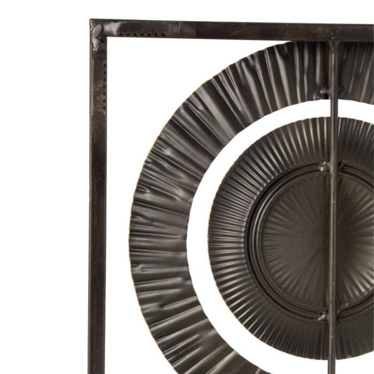 Paris Prix Décoration Murale en Métal  3 Cercles  74cm Noir