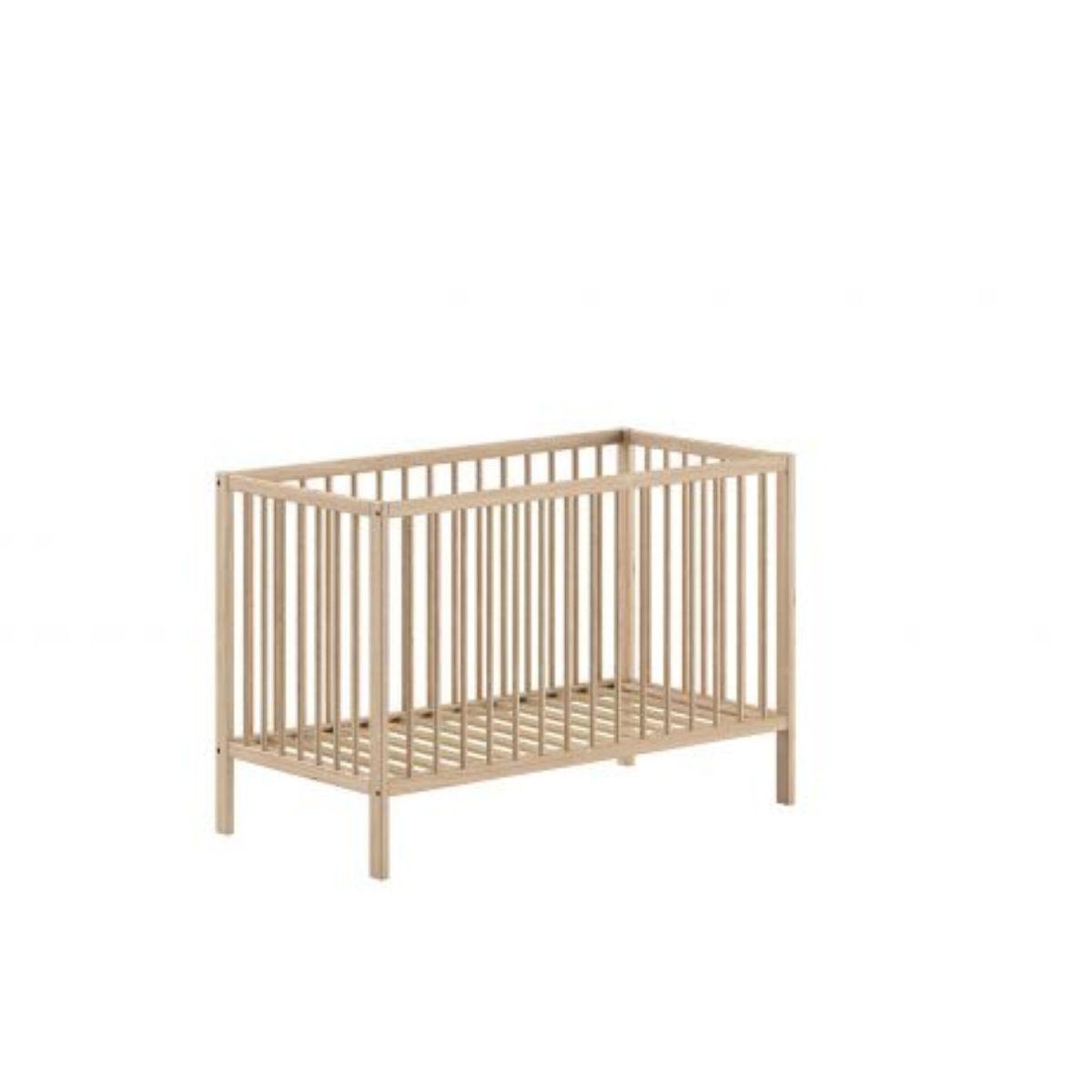 Vipack Lit Bébé Dino 60x120 Cm Naturel