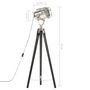 Voir la diapositive 6 : VIDAXL Lampadaire a trepied Noir Bois de manguier massif 97 cm