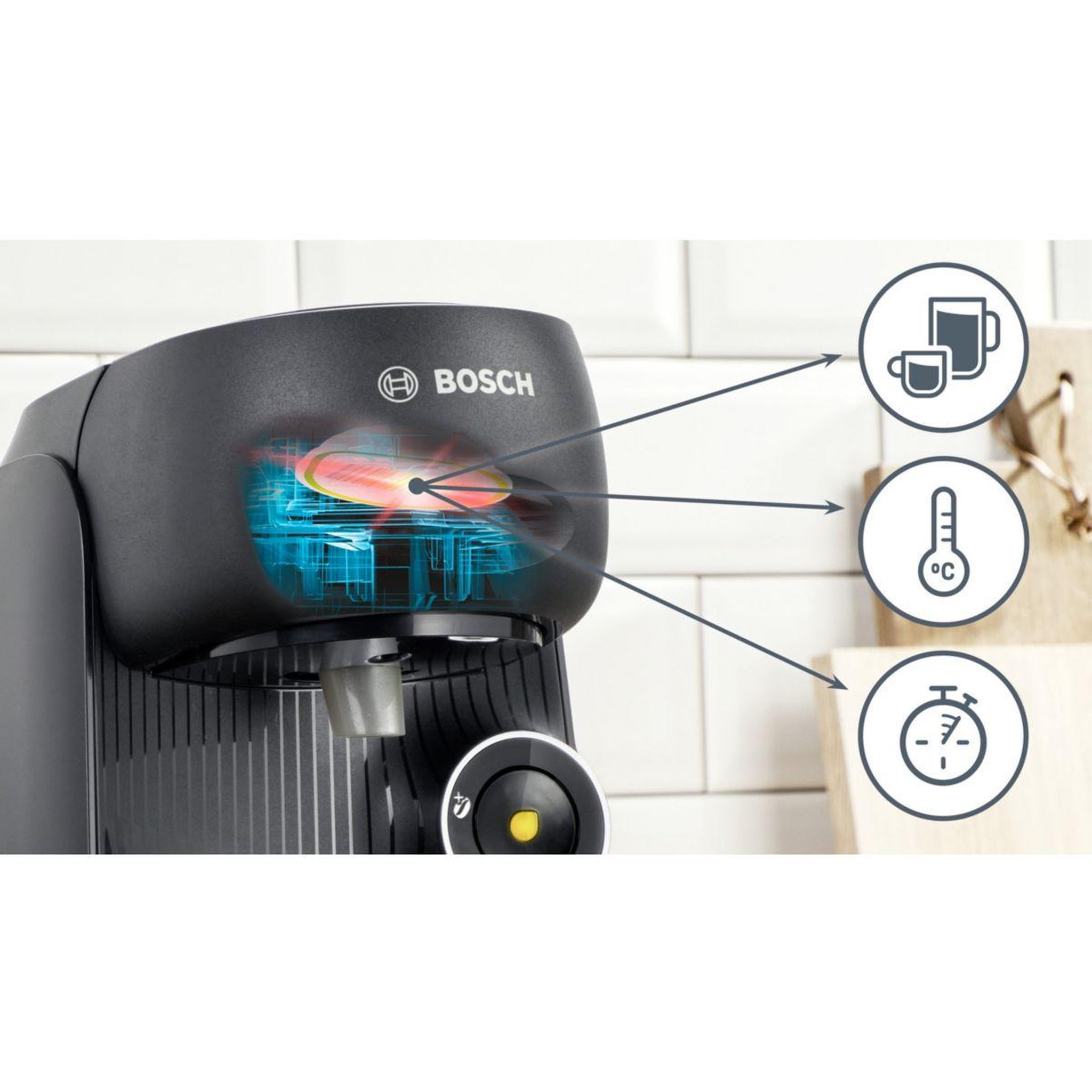 Voir la diapositive 2 : BOSCH Tassimo finesse tas162e