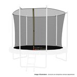 JUMP4FUN Filet intérieur de sécurité pour trampoline : ø 10Ft, 6 Perches