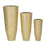 Voir la diapositive 1 : Paris Prix Lot de 3 Vases en Métal  Glasy  114cm Or