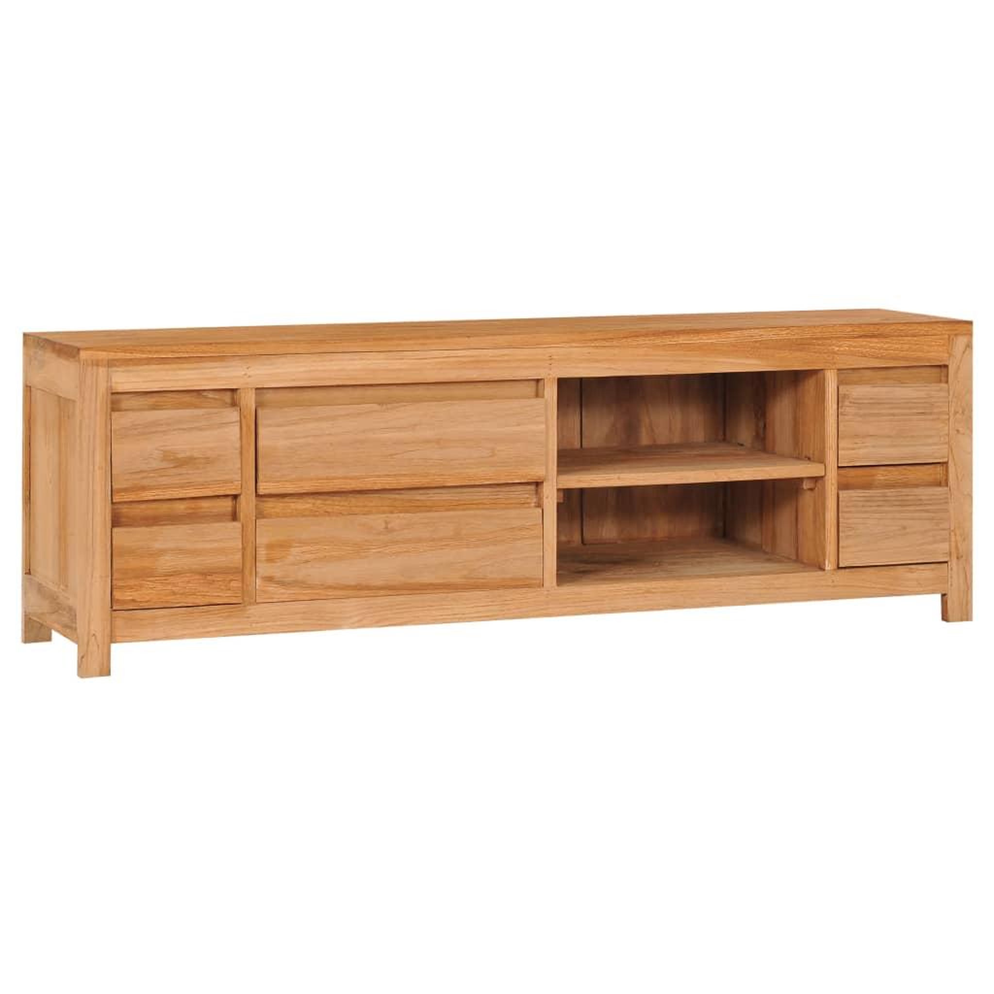 Voir la diapositive 1 : VIDAXL Meuble TV 115 x 30 x 40 cm bois de teck massif