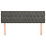 Voir la diapositive 3 : VIDAXL Tetes de lit 2 pcs Gris fonce 72x7x78/888 cm Velours