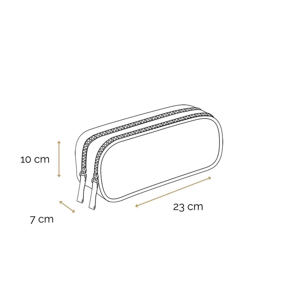 Bagtrotter BAGTROTTER Trousse scolaire 2 compartiments Offshore Bleue