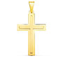 Voir la diapositive 1 : L'ATELIER D'AZUR Pendentif  - Médaille Croix Or 18 Carats 750 Jaune - Chaine Offerte