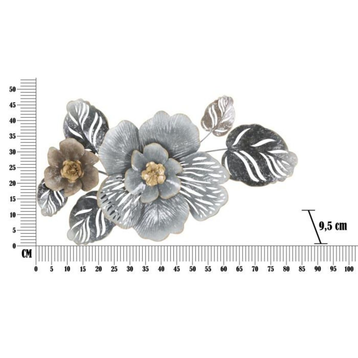 Paris Prix Décoration Murale en Métal  Greys  84cm Multicolore