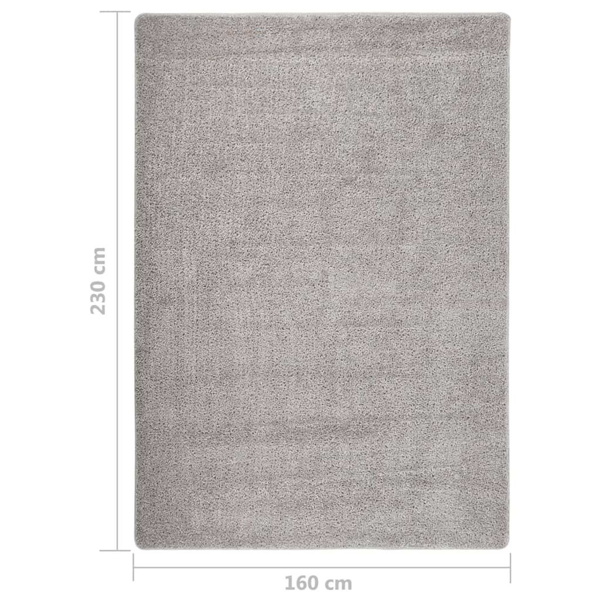 Voir la diapositive 5 : VIDAXL Tapis shaggy antiderapant Gris clair 160x230 cm