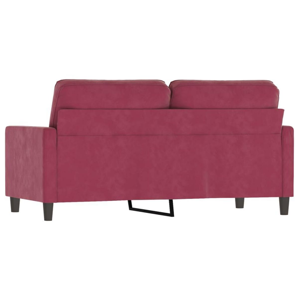 VIDAXL Canape a 2 places Rouge bordeaux 140 cm Velours