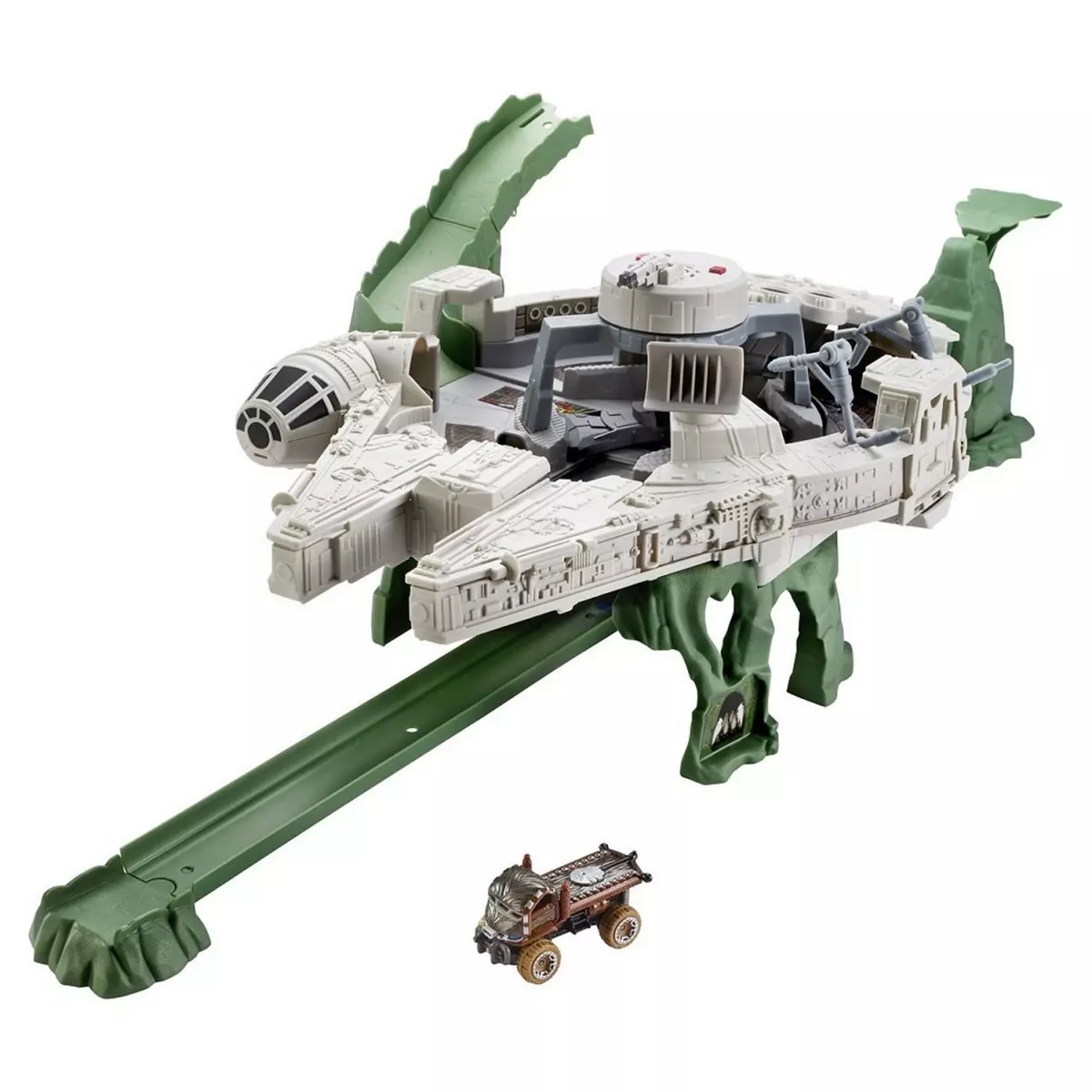 HASBRO Star Wars - Vaisseau spatial Millenium Falcon + rampes et véhicule - Hot Wheels