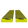 Voir la diapositive 2 : VIDAXL Protecteurs d'angle 2 pcs Jaune et noir 6x2x101,5 cm PU