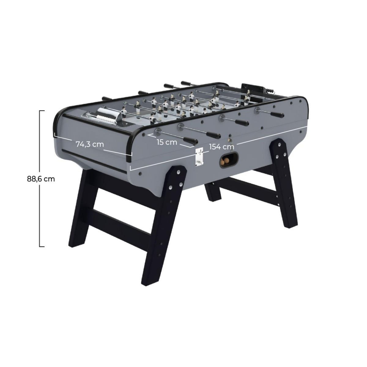 MISTER BABYFOOT Baby foot avec monnayeur en bois clair - Bistrot