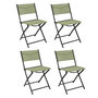 Voir la diapositive 1 : Paris Prix Lot de 4 Chaises Pliables  Jardin  79cm Vert