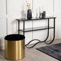 Voir la diapositive 6 : Paris Prix Console Design en Verre  Wavy  117cm Noir