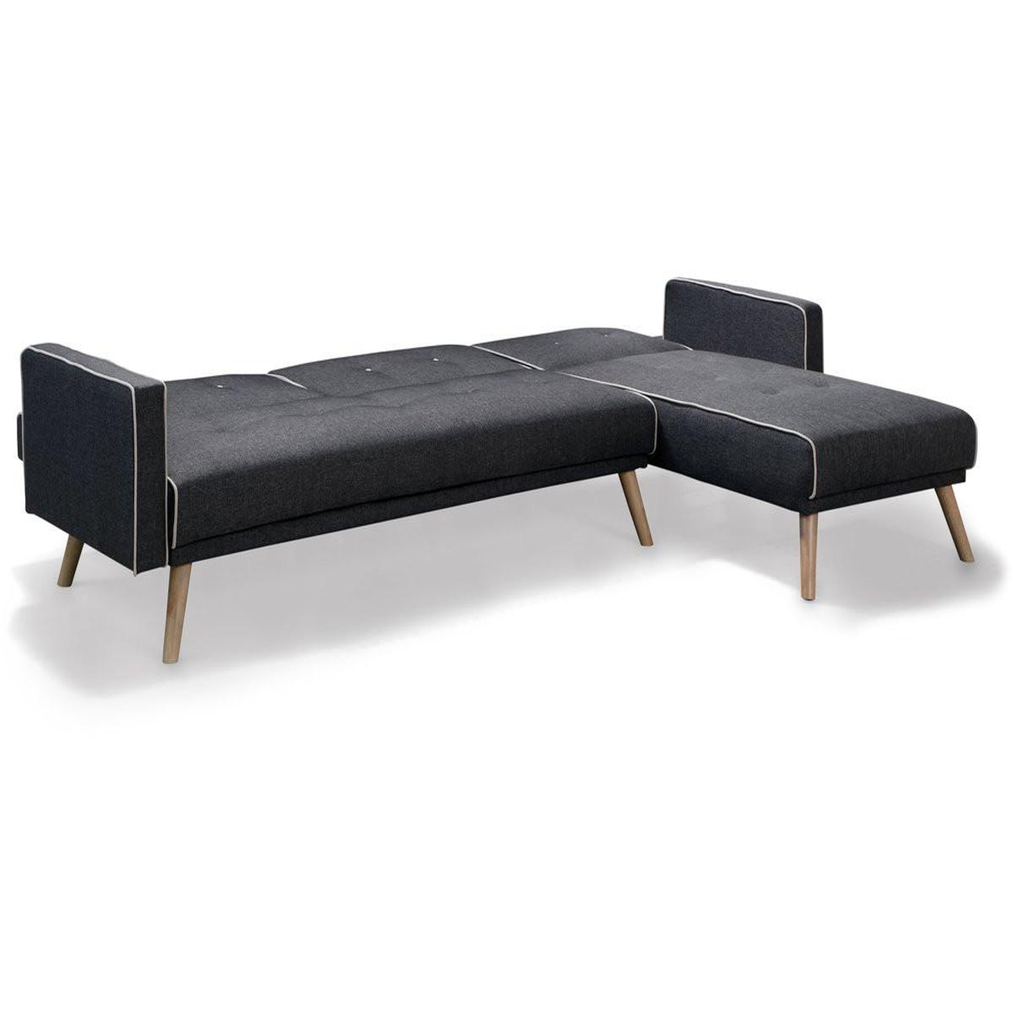 Voir la diapositive 3 : Habitat et Jardin Canapé d'angle convertible et réversible  jules  - 3 places - gris
