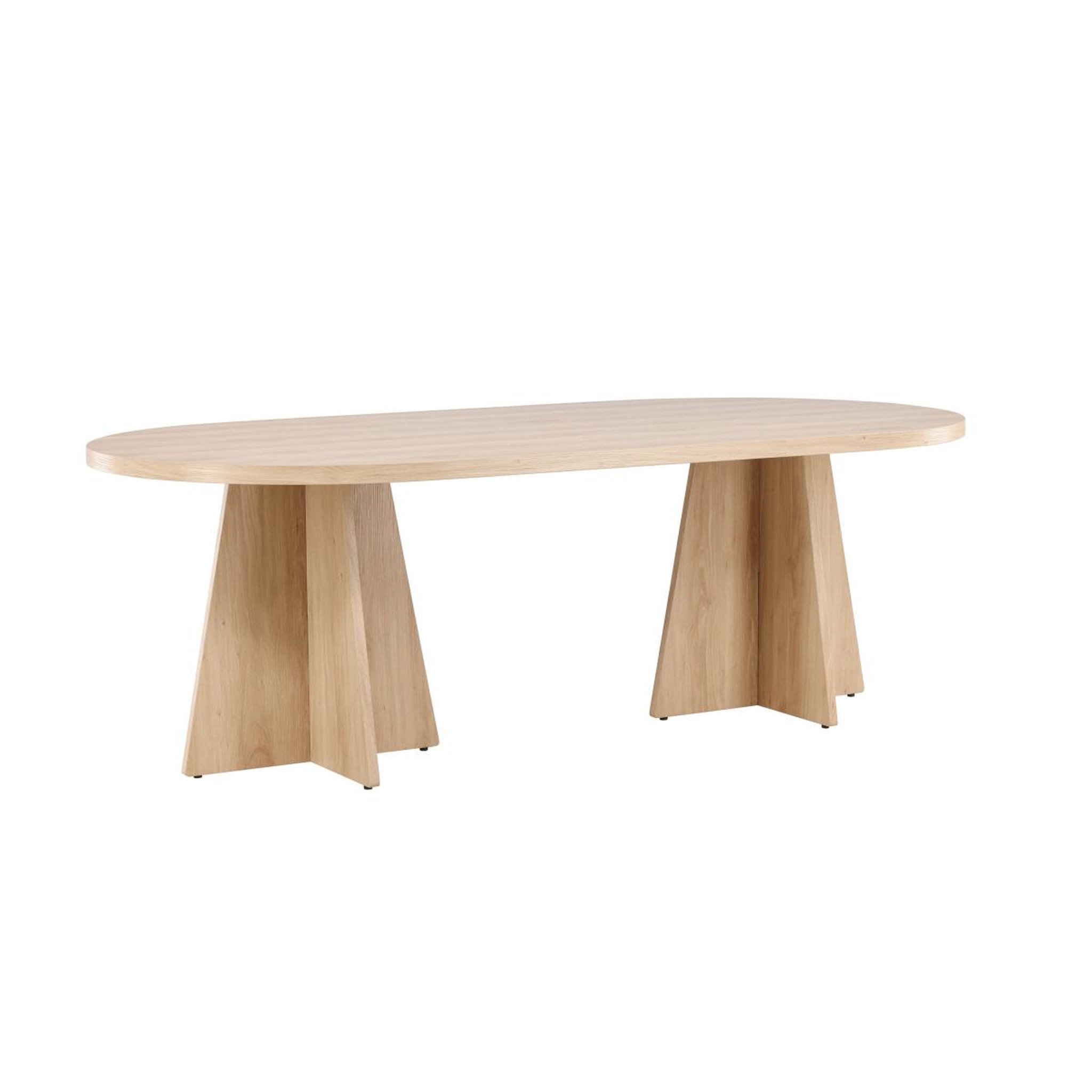 Voir la diapositive 4 : Paris Prix Table à manger design  bootcut  230cm naturel