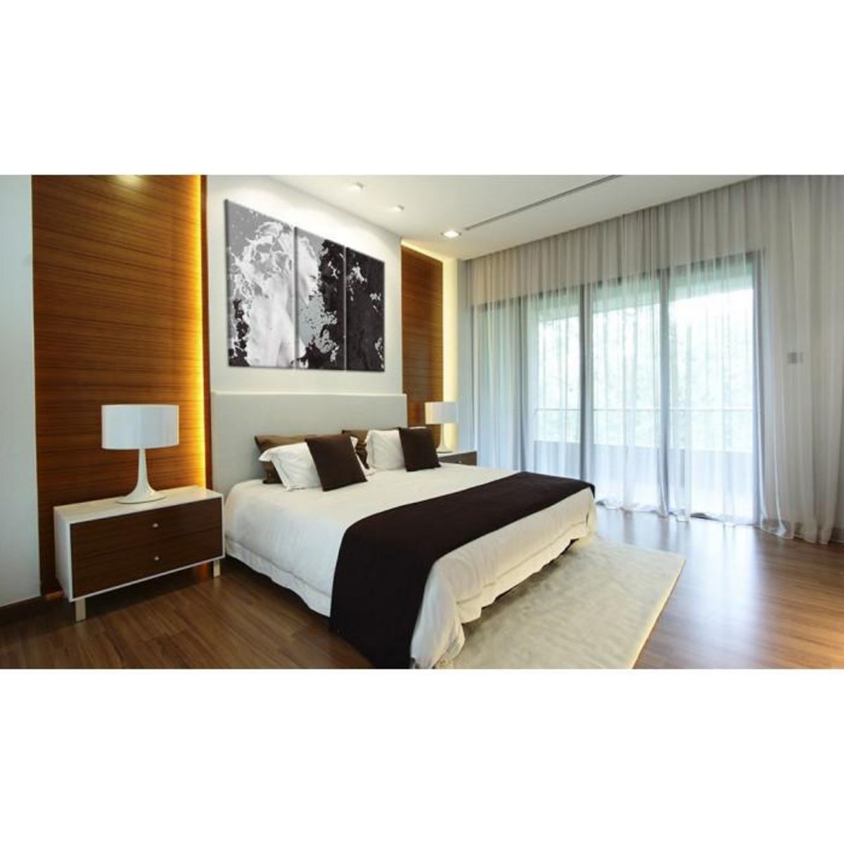 Paris Prix Tableau Imprimé 3 Panneaux  Milk & Choco