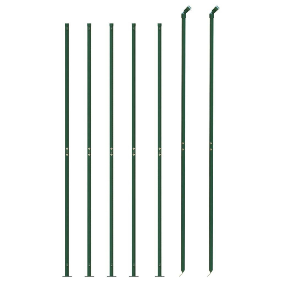 VIDAXL Cloture en treillis metallique avec bride vert 2,2x10 m