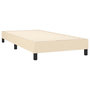 Voir la diapositive 5 : VIDAXL Sommier a lattes de lit avec matelas LED Creme 80x200 cm Tissu