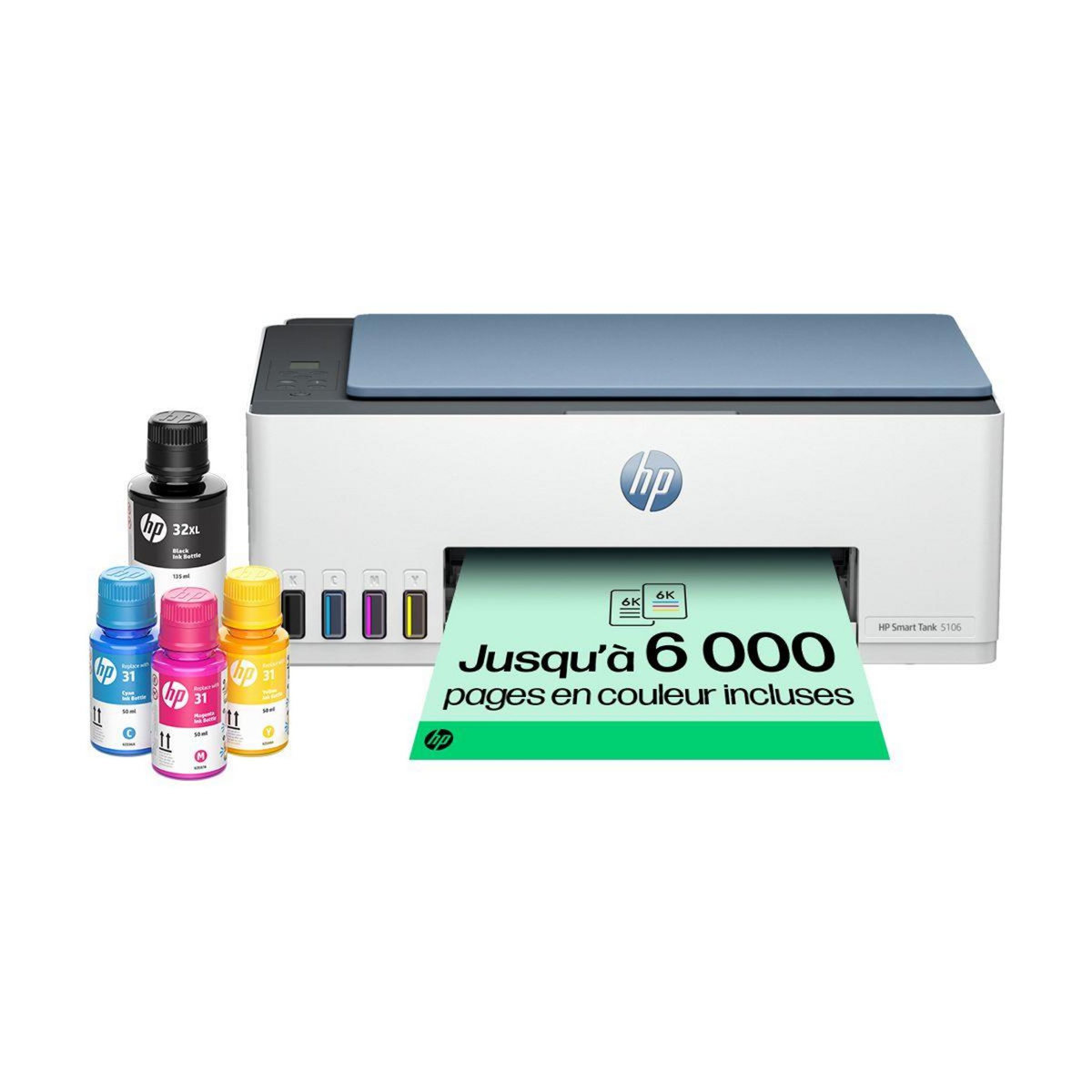 HP Imprimante jet d'encre Smart Tank 5106