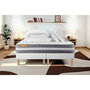 Voir la diapositive 1 : SEPTNUITS PACK matelas + double sommier Memo Plus Mémoire de forme 3 zones + 2 oreillers + couette