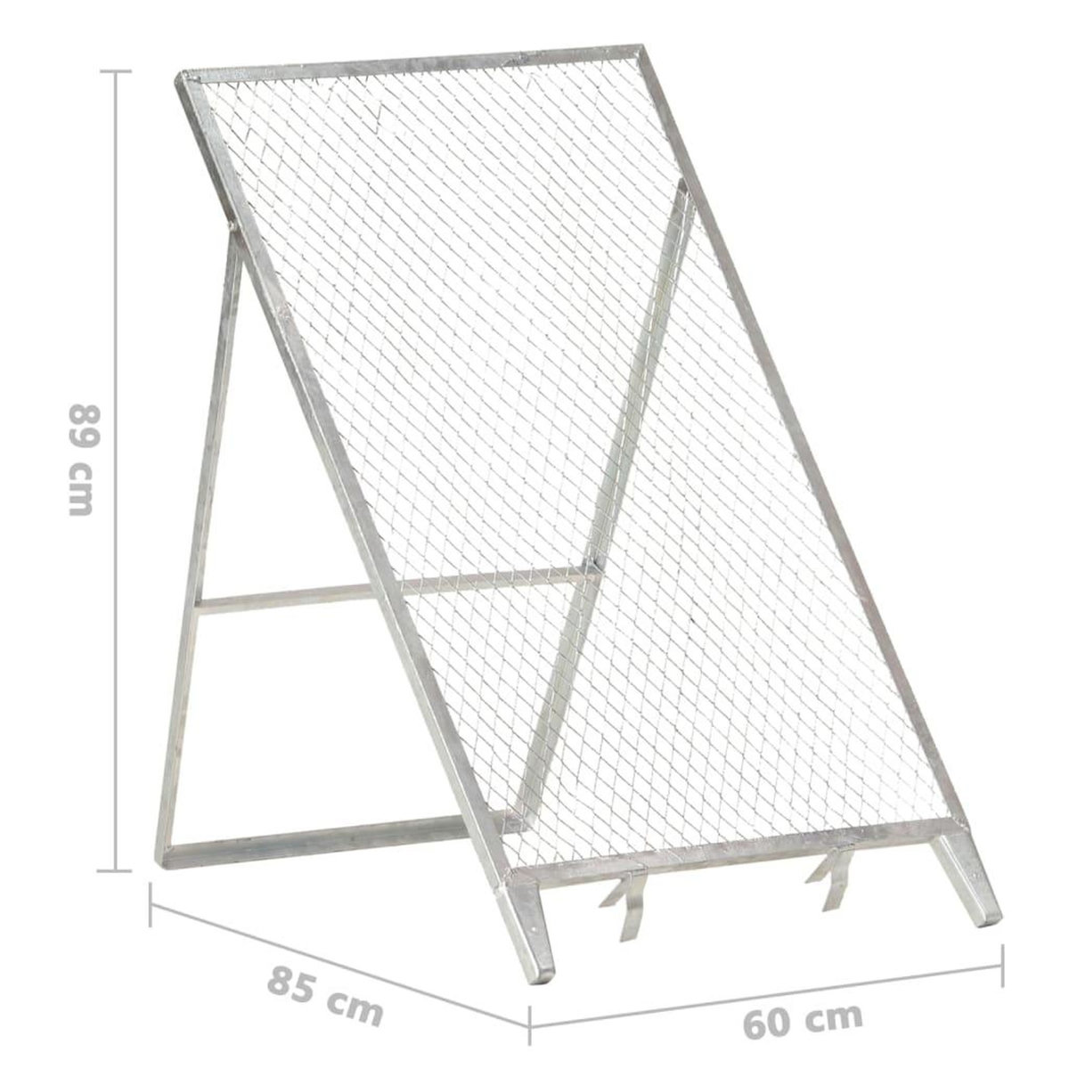 VIDAXL Tamis de jardin Acier galvanise