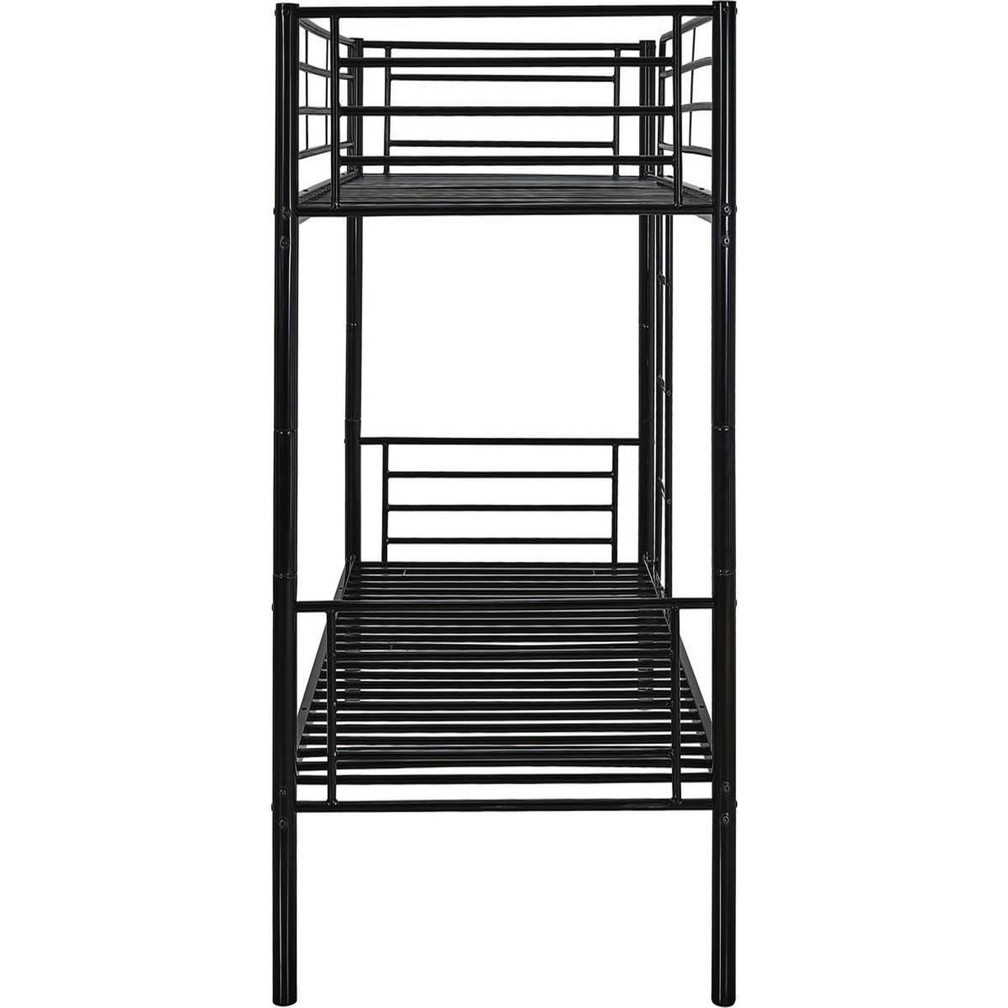 Voir la diapositive 4 : Habitat et Jardin Lit superposé  adam  -  90 x 190 cm - métal - taupe
