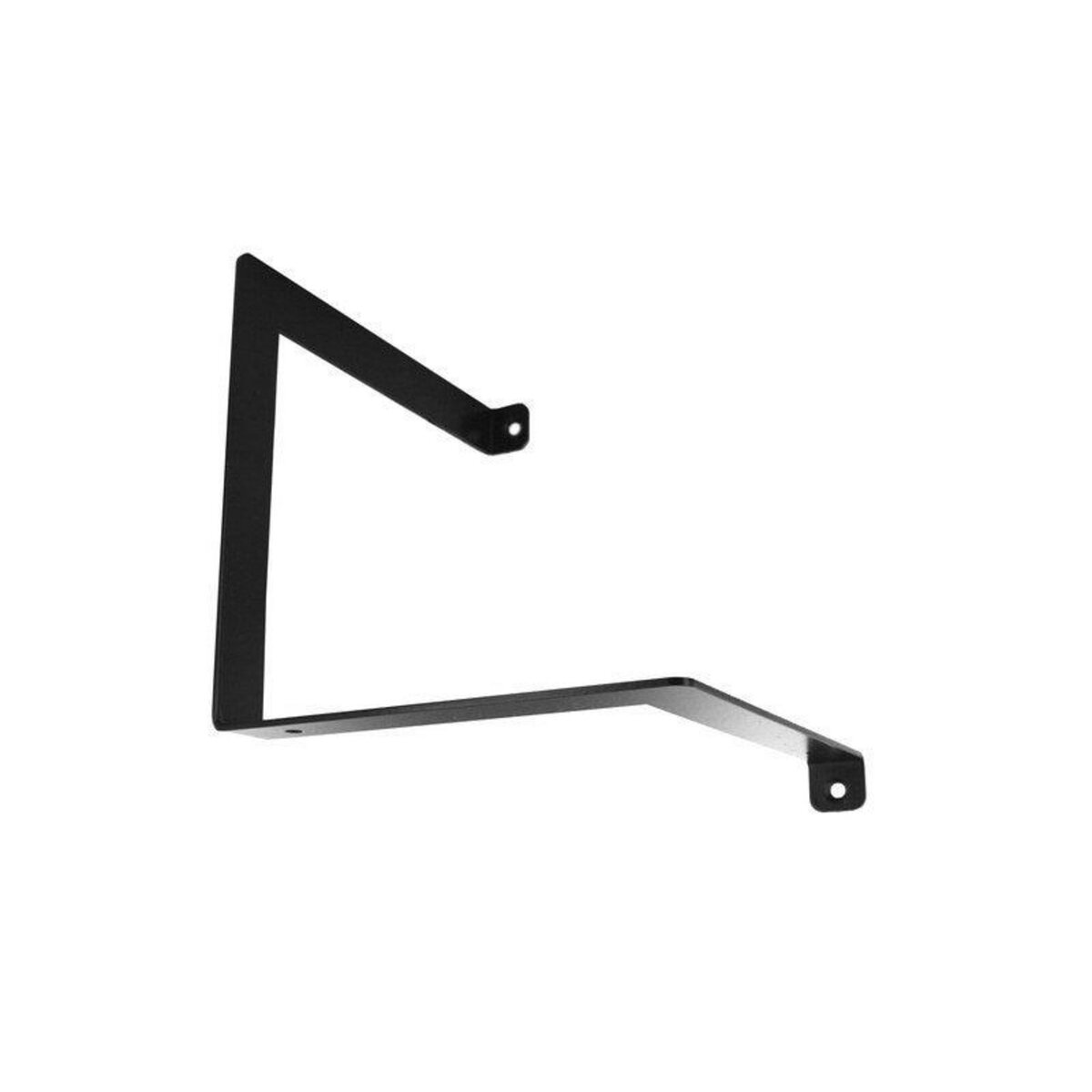 CENTRALE BRICO Equerre Parenthèse Acier Epoxy Noir, H.15 X P.15 Cm