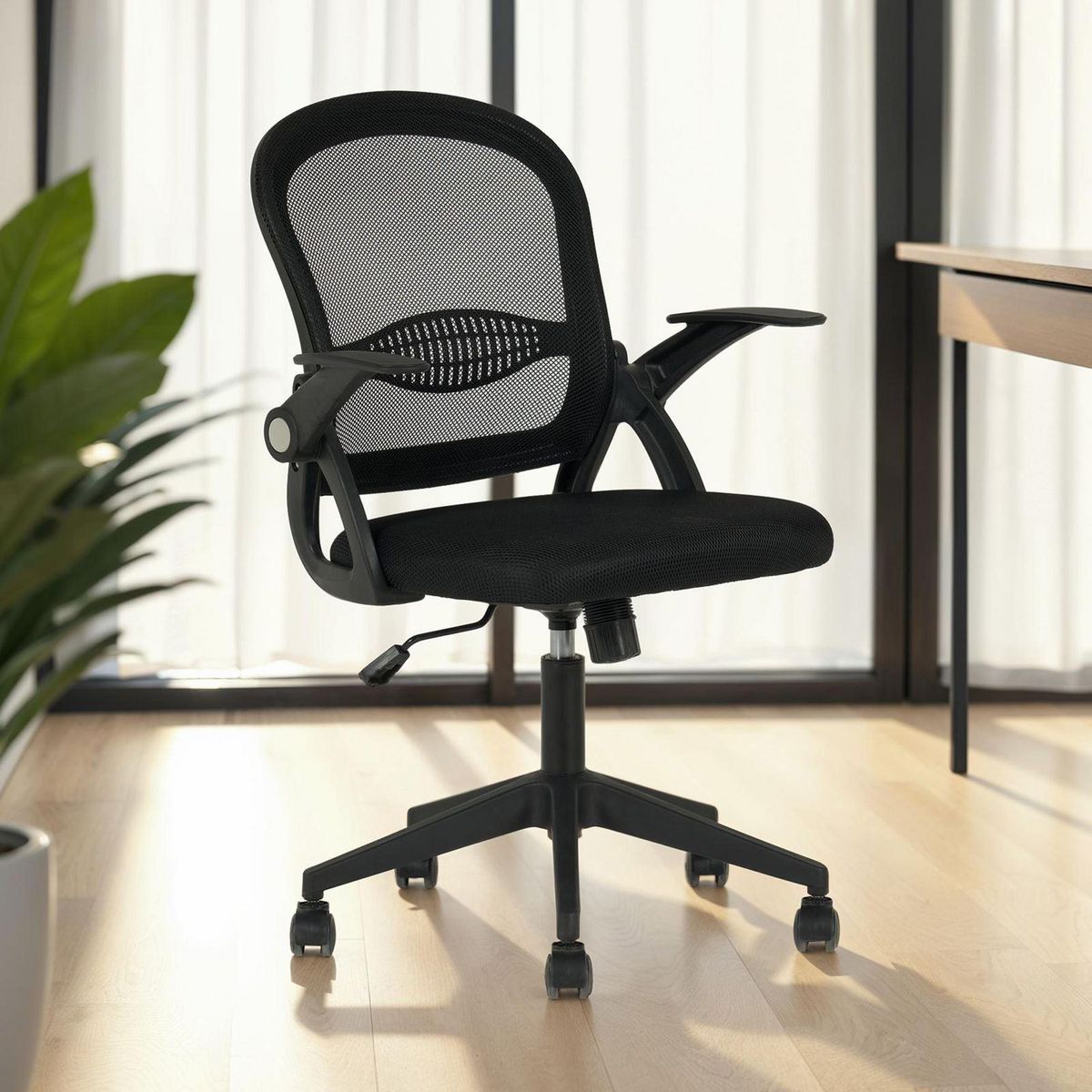 IDIMEX Chaise de bureau ergonomique EREN réglable en tissu mesh