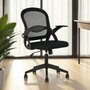 Voir la diapositive 2 : IDIMEX Chaise de bureau ergonomique EREN réglable en tissu mesh