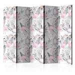 Paris Prix Paravent 5 Volets  Flamingos & Twigs  172x225cm