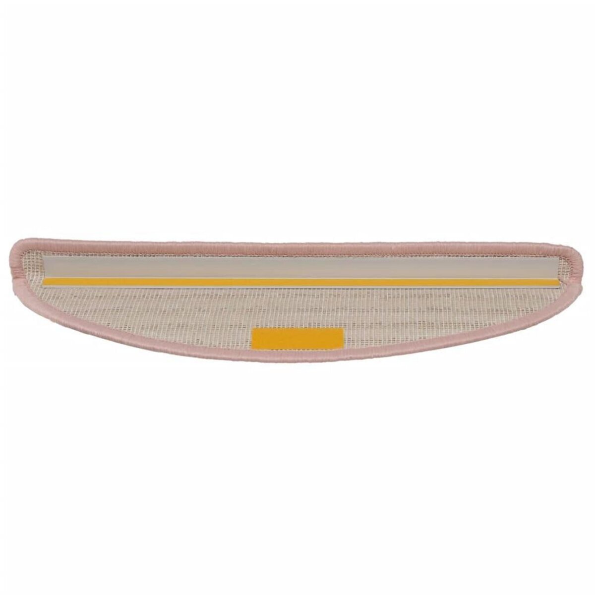VIDAXL Tapis de marches d'escalier 15 pcs Rose clair 65x21x4 cm