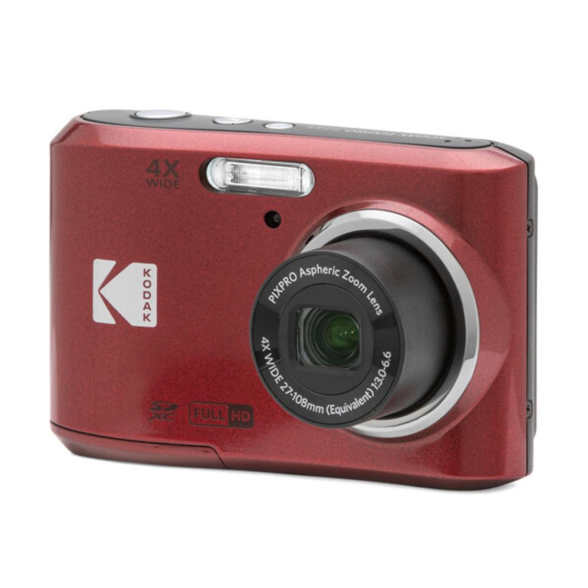 Voir la diapositive 3 : Kodak Appareil photo compact Kodak Pixpro FZ45 Rouge