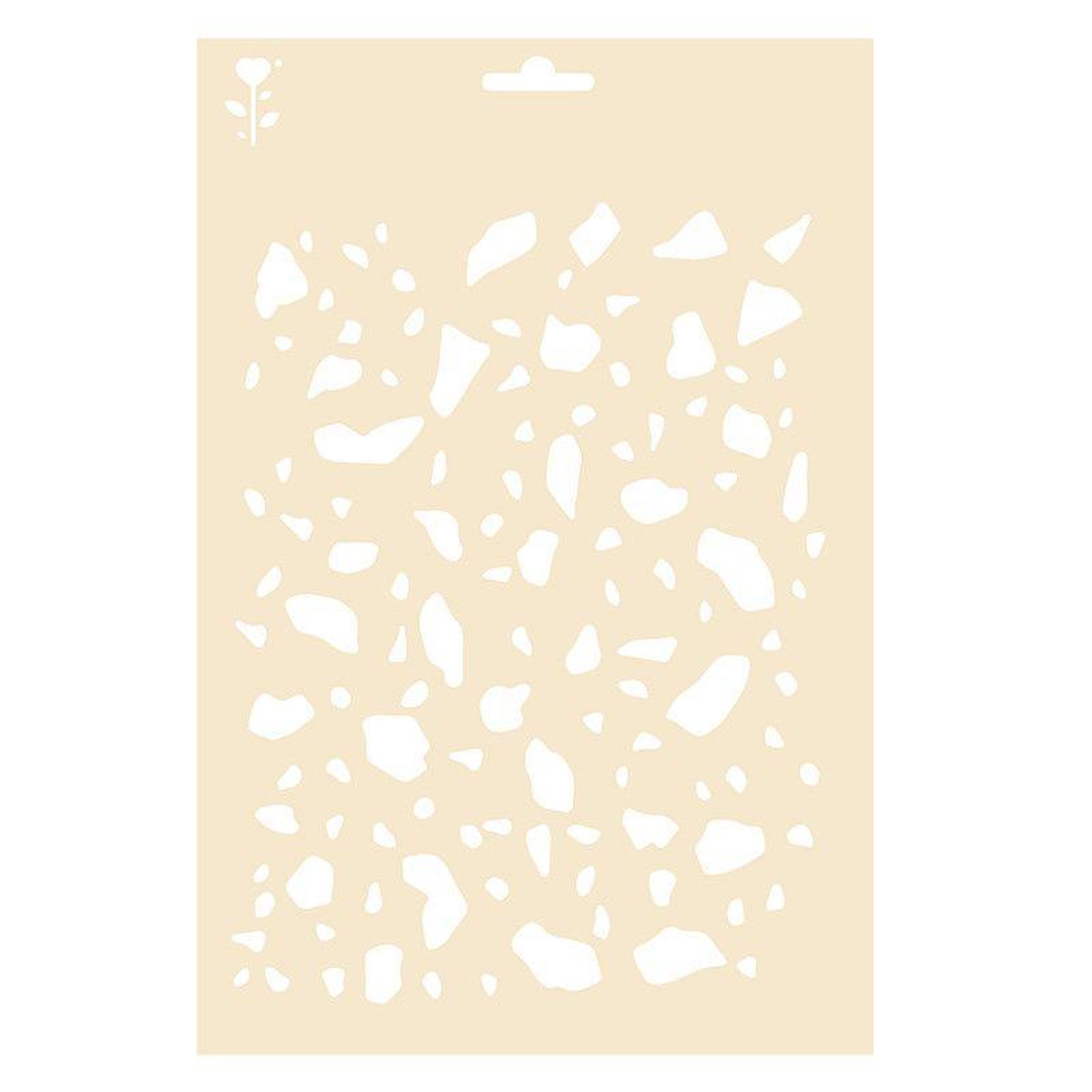 Graine créative Pochoir motif Terrazzo - A4