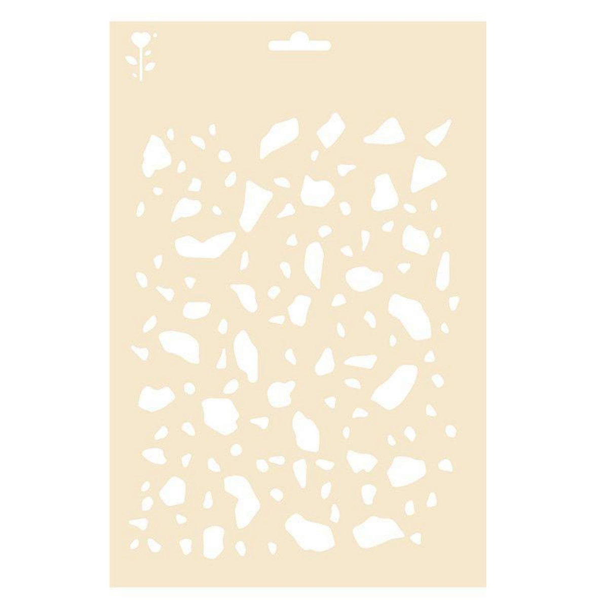 Graine créative Pochoir motif Terrazzo - A4
