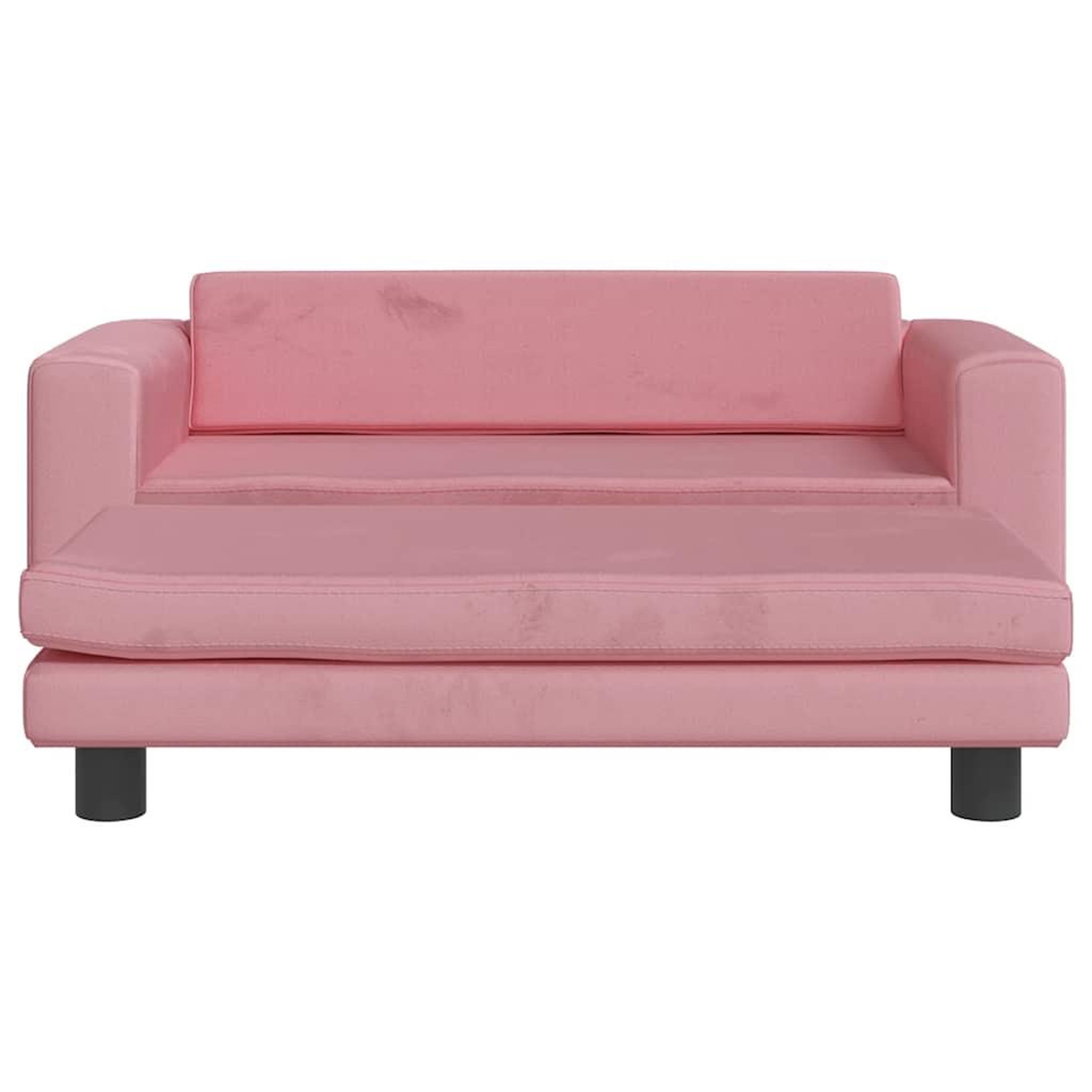 Voir la diapositive 3 : VIDAXL Lit pour chien avec extension rose 100x50x30 cm velours