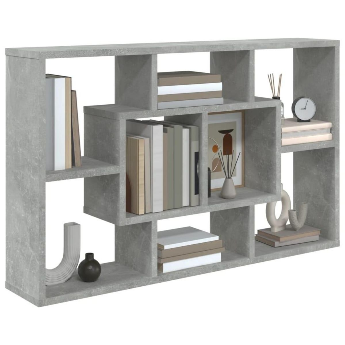 VIDAXL Etagere murale Gris beton 85x16x52,5 cm Bois d'ingenierie