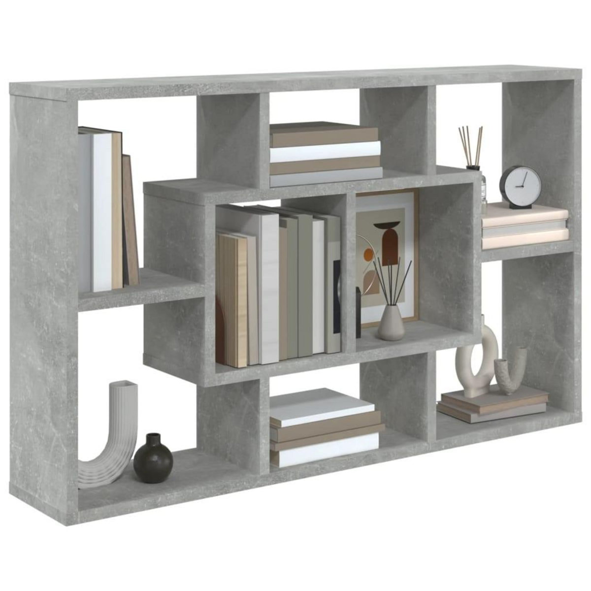VIDAXL Etagere murale Gris beton 85x16x52,5 cm Bois d'ingenierie