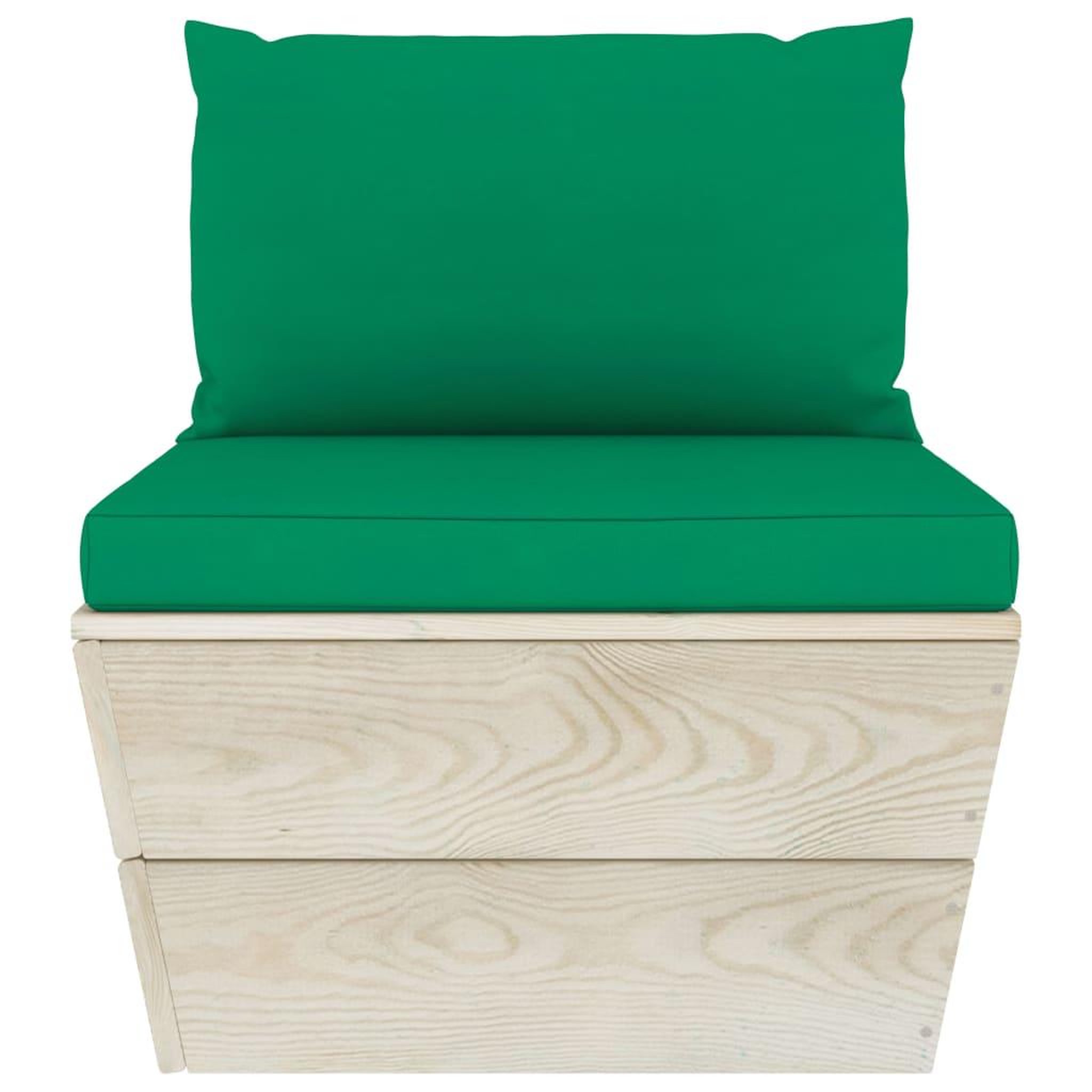 Voir la diapositive 5 : VIDAXL Salon de jardin palette 9 pcs avec coussins bois d'epicea