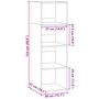 Voir la diapositive 6 : VIDAXL Buffet haut chene marron 40x41x124 cm bois d'ingenierie