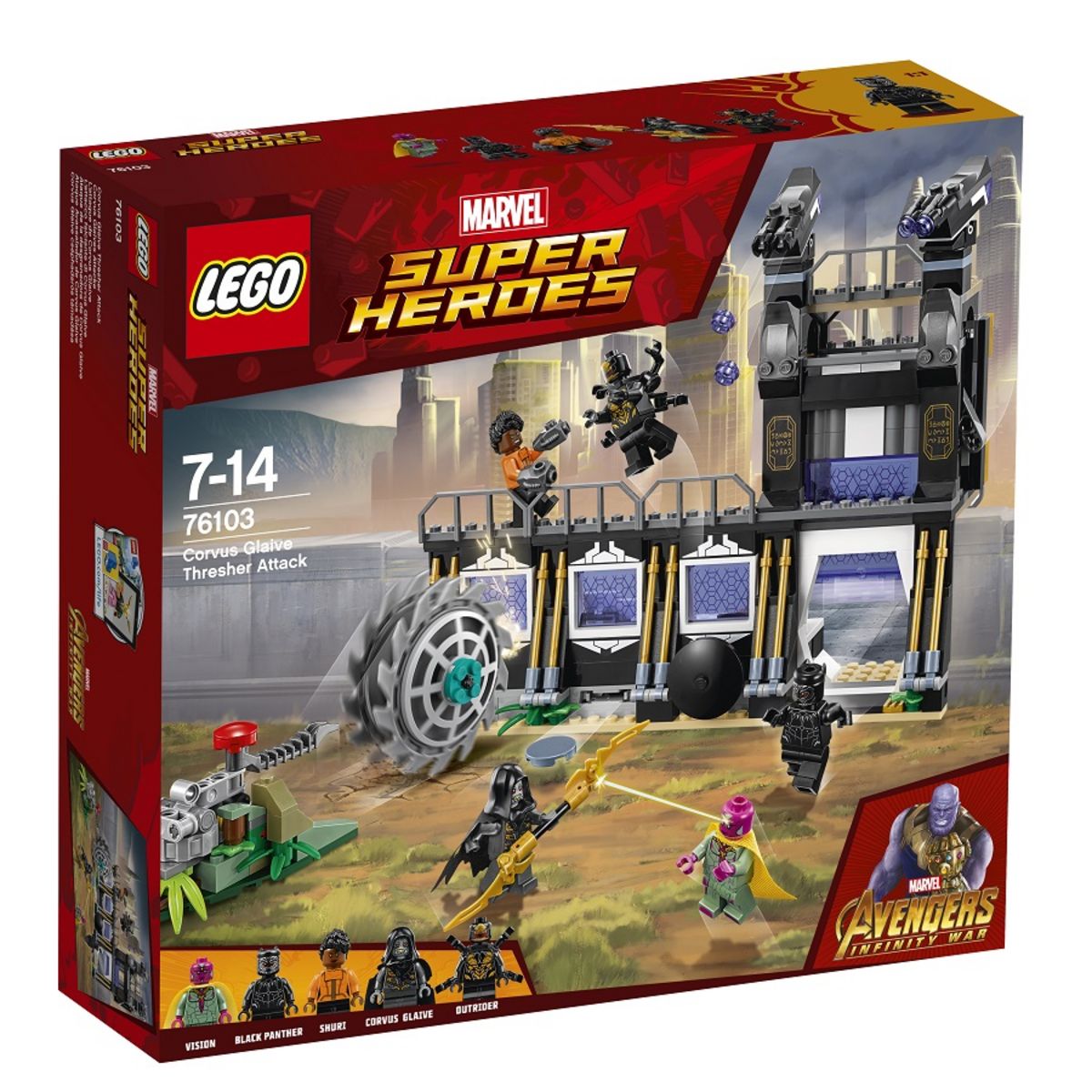 LEGO 76103 Super Heroes Marvel - L'attaque de Corvus Glaive