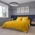DODO Housse de couette Partition Satin de coton Coloris Curry. Coloris disponibles : Jaune