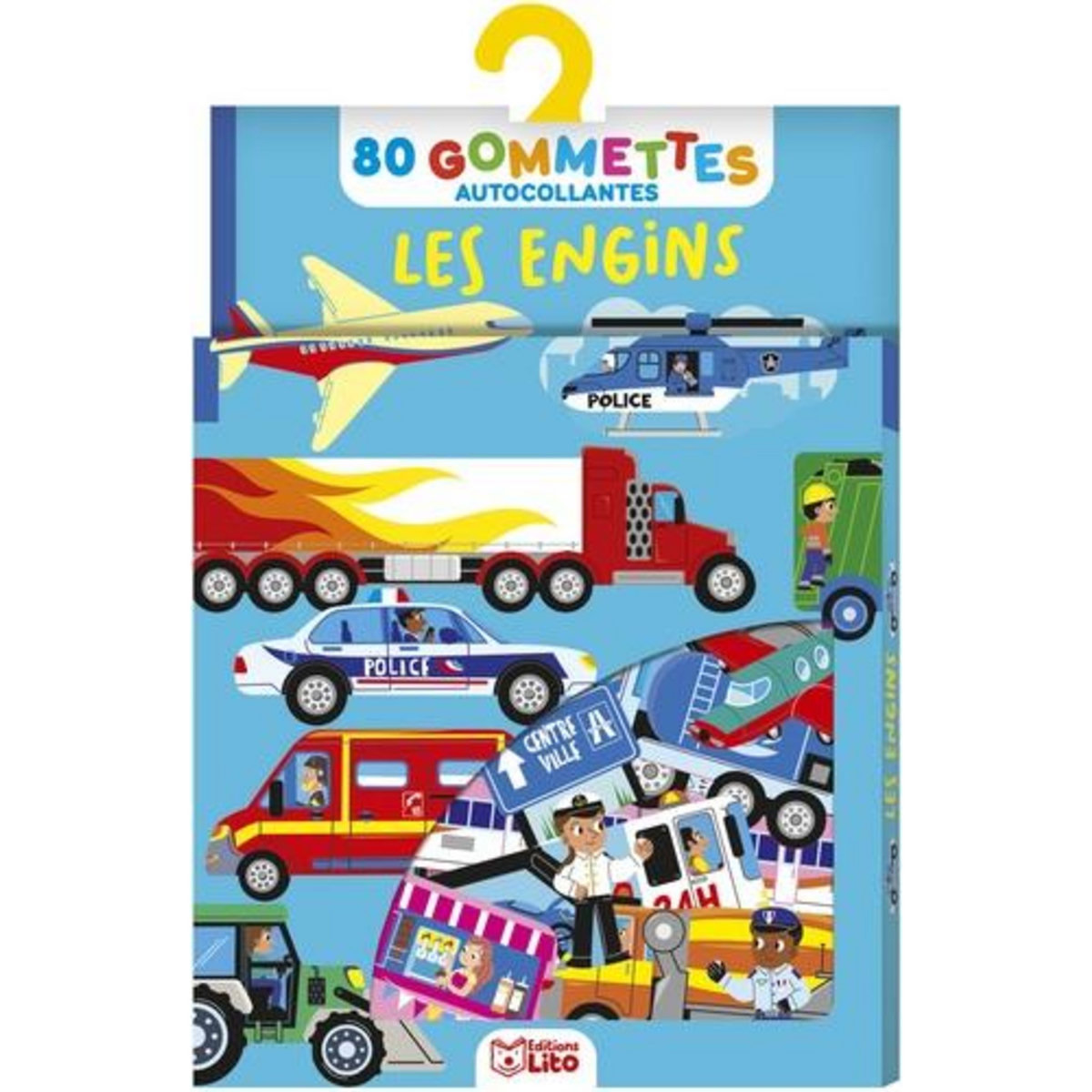 LES ENGINS. 80 GOMMETTES AUTOCOLLANTES, Cerato Mattia