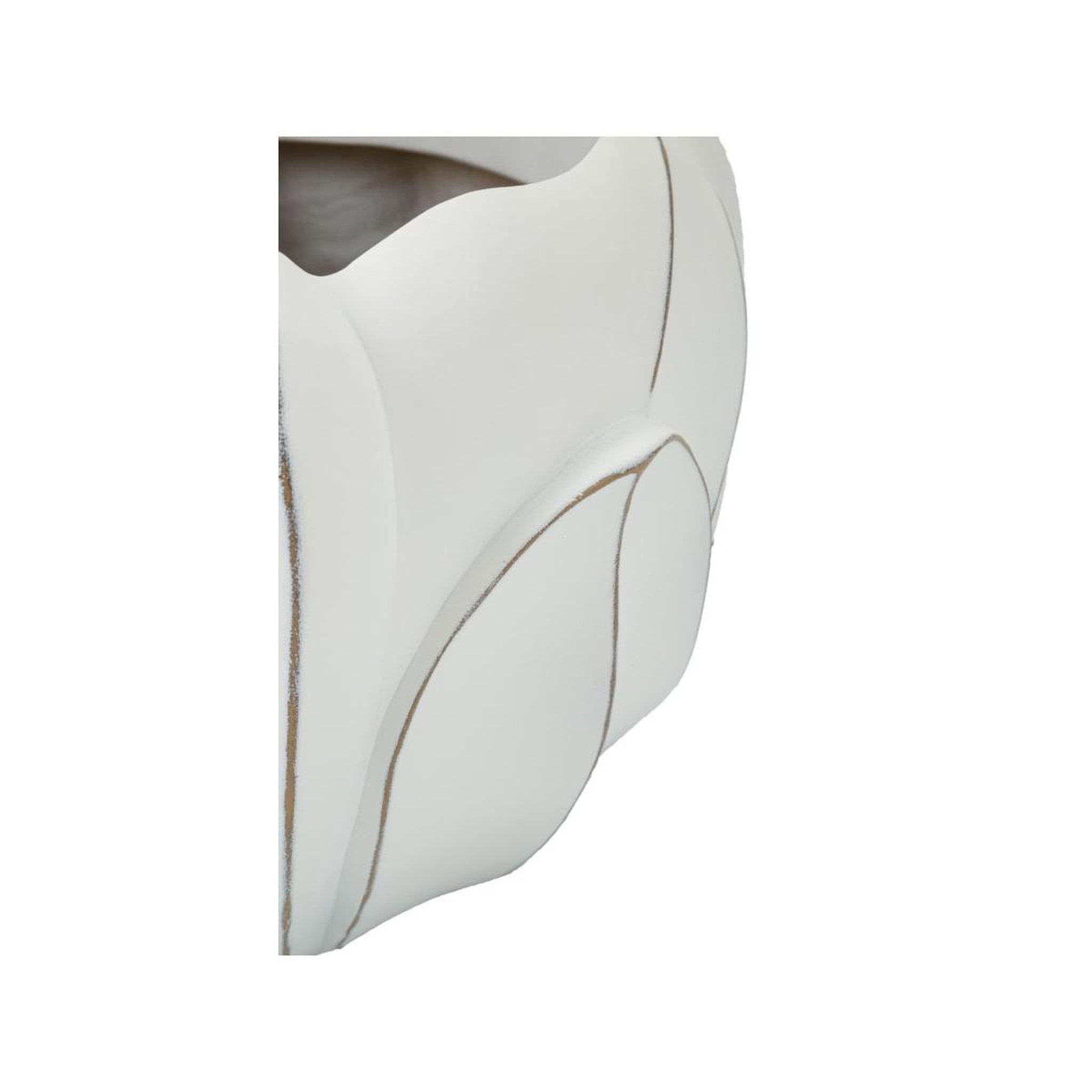 Voir la diapositive 3 : Paris Prix Cache-pot déco en résine  gardy  34cm blanc